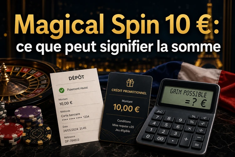 Magical Spin 10 €: ce que peut signifier la somme