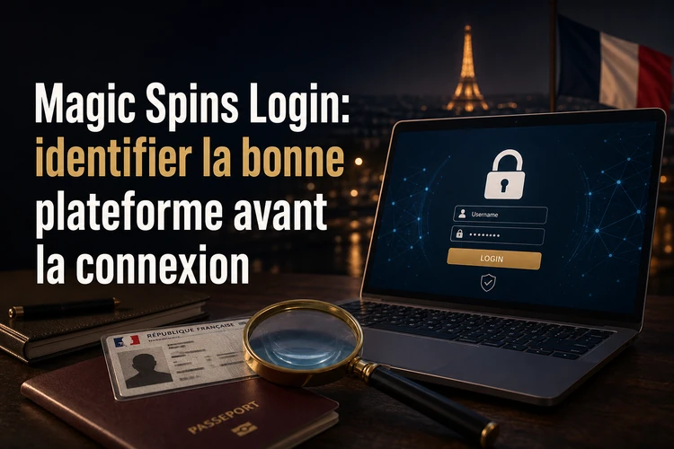 Magic Spins Login: identifier la bonne plateforme avant la connexion